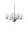 View Ideal Lux Lampa Wisząca PEGASO SP8 BIANCO Biały/Chrom 059242