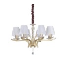 Ideal Lux Lampa Wisząca PEGASO SP8 OTTONE Mosiądz 197739