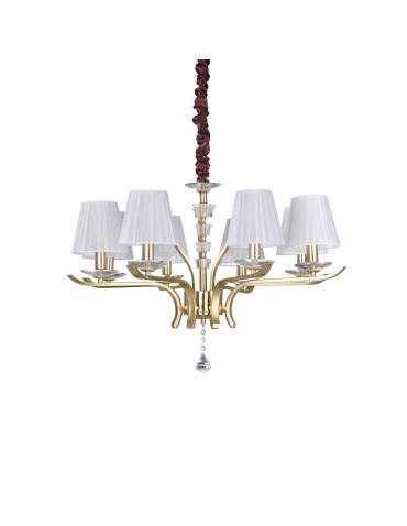 Ideal Lux Lampa Wisząca PEGASO SP8 OTTONE Mosiądz 197739
