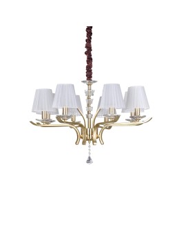Ideal Lux Lampa Wisząca PEGASO SP8 OTTONE Mosiądz 197739