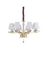 View Ideal Lux Lampa Wisząca PEGASO SP8 OTTONE Mosiądz 197739