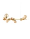 Zobacz Ideal Lux Lampa Wisząca PERLAGE SP10 AMBRA Bursztynowy/Mosiądz 322766