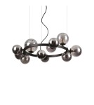 Ideal Lux Lampa Wisząca PERLAGE SP11 FUME' Dymiony/Czarny 271392
