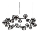 Ideal Lux Lampa Wisząca PERLAGE SP25 FUME' Dymiony/Czarny 363387