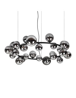 Ideal Lux Lampa Wisząca PERLAGE SP25 FUME' Dymiony/Czarny 363387