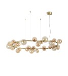 Ideal Lux Lampa Wisząca PERLAGE SP30 AMBRA Bursztynowy/Mosiądz 322780 Ideal Lux Lampa Wisząca PERLAGE SP30 AMBRA Bursztynowy/Mosiądz 322780