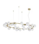 Ideal Lux Lampa Wisząca PERLAGE SP30 BIANCO Biały/Mosiądz 296746