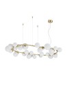 View Ideal Lux Lampa Wisząca PERLAGE SP30 BIANCO Biały/Mosiądz 296746