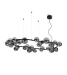 Ideal Lux Lampa Wisząca PERLAGE SP30 FUME' Dymiony/Czarny 296753
