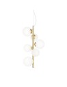 View Ideal Lux Lampa Wisząca PERLAGE SP6 BIANCO Biały/Mosiądz 283821