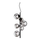Ideal Lux Lampa Wisząca PERLAGE SP6 FUME' Dymiony/Czarny 271422