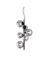 View Ideal Lux Lampa Wisząca PERLAGE SP6 FUME' Dymiony/Czarny 271422