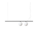 Ideal Lux Lampa Wisząca PERLINE SP2 NERO Czarny 306995