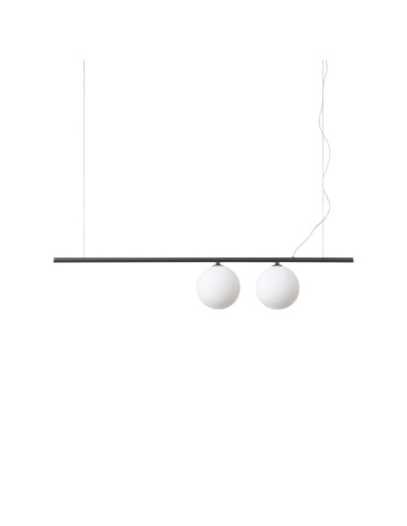 Ideal Lux Lampa Wisząca PERLINE SP2 NERO Czarny 306995