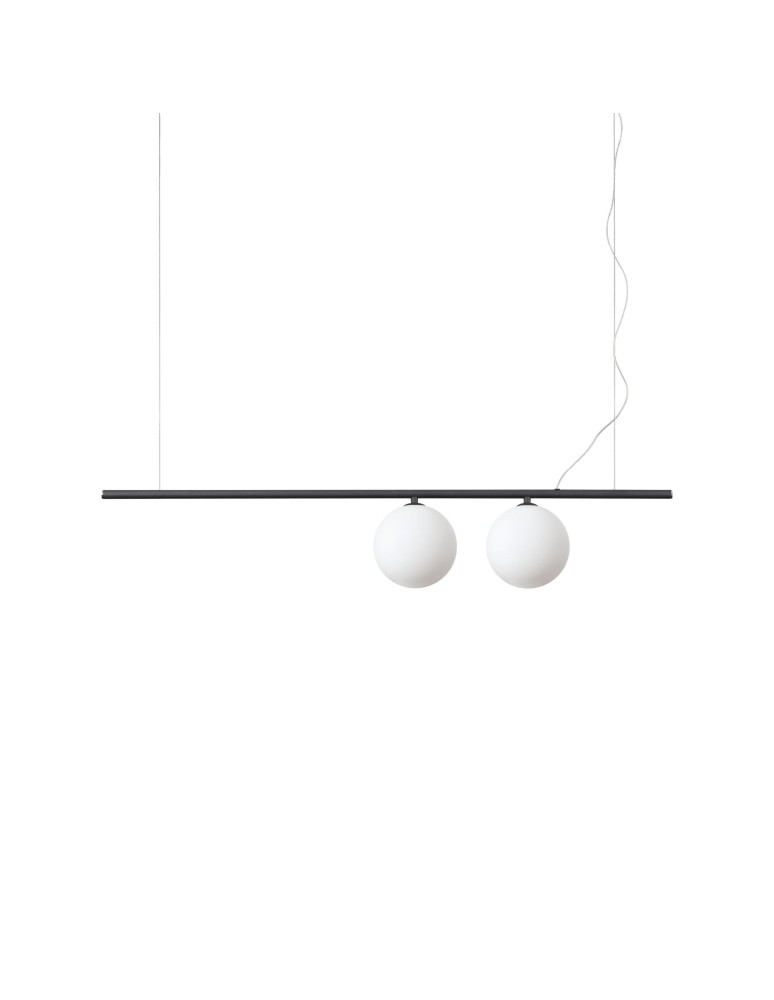 Ideal Lux Lampa Wisząca PERLINE SP2 NERO Czarny 306995