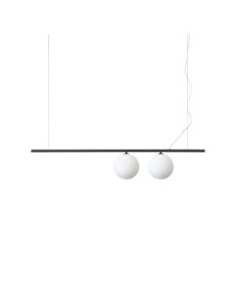 Ideal Lux Lampa Wisząca PERLINE SP2 NERO Czarny 306995