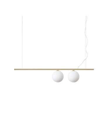Ideal Lux Lampa Wisząca PERLINE SP2 OTTONE Mosiądz 282107