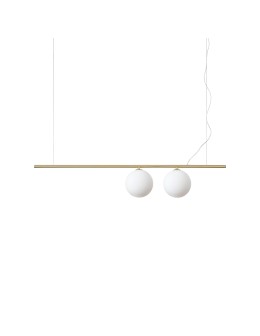 Ideal Lux Lampa Wisząca PERLINE SP2 OTTONE Mosiądz 282107