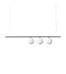 Ideal Lux Lampa Wisząca PERLINE SP3 NERO Czarny 307008 Ideal Lux Lampa Wisząca PERLINE SP3 NERO Czarny 307008