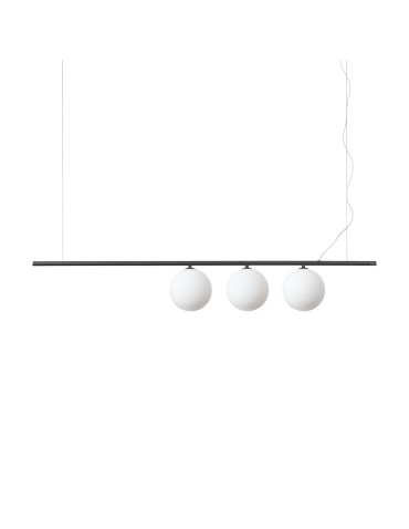 Ideal Lux Lampa Wisząca PERLINE SP3 NERO Czarny 307008