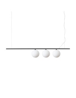Ideal Lux Lampa Wisząca PERLINE SP3 NERO Czarny 307008