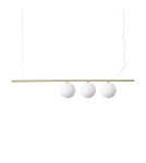 Ideal Lux Lampa Wisząca PERLINE SP3 OTTONE Mosiądz 282114 Ideal Lux Lampa Wisząca PERLINE SP3 OTTONE Mosiądz 282114