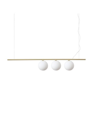 Ideal Lux Lampa Wisząca PERLINE SP3 OTTONE Mosiądz 282114
