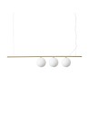 Ideal Lux Lampa Wisząca PERLINE SP3 OTTONE Mosiądz 282114 Ideal Lux Lampa Wisząca PERLINE SP3 OTTONE Mosiądz 282114