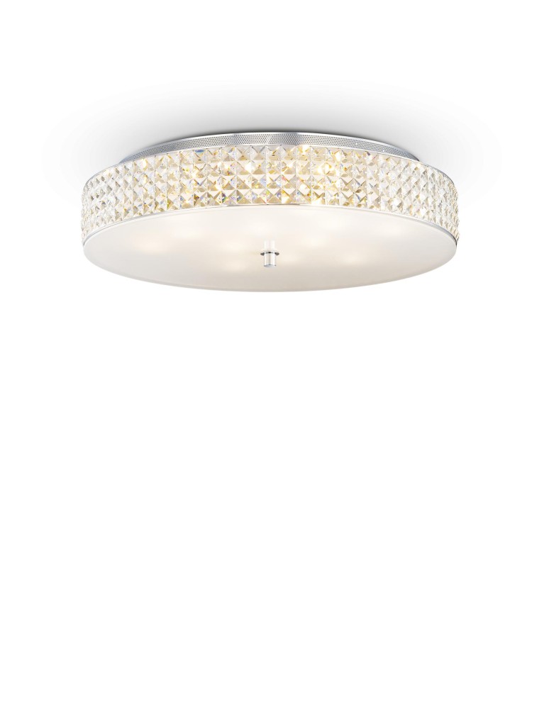 Ideal Lux Lampa Sufitowa ROMA PL12 Chrom 087870