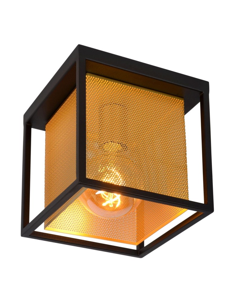 Loft ceiling lamps - industrial - Lucide SANSA Ceiling 1xE27 black 21122/01/30 - product kolory-swiatla.pl 10