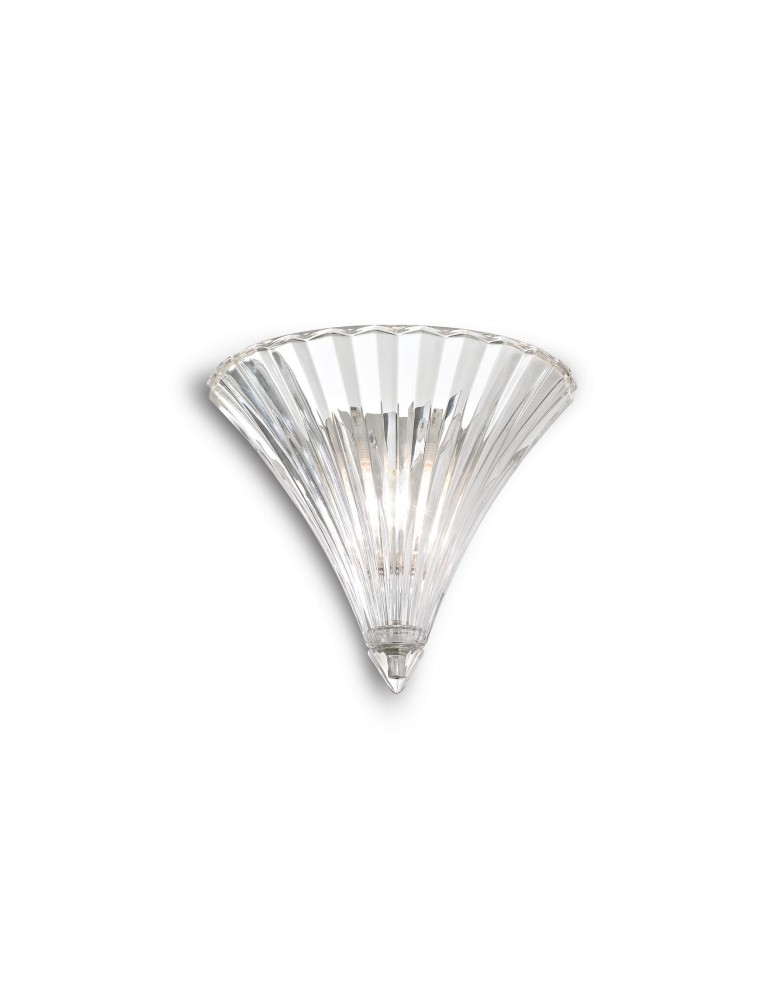 Ideal Lux Lampa Ścienna SANTA AP1 SMALL TRASPARENTE Transparentny/Chrom 013060