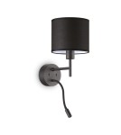 Ideal Lux Lampa Ścienna SET UP MAP2 NERO Czarny 259826 Ideal Lux Lampa Ścienna SET UP MAP2 NERO Czarny 259826