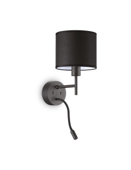 Ideal Lux Lampa Ścienna SET UP MAP2 NERO Czarny 259826