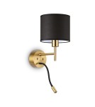 Ideal Lux Lampa Ścienna SET UP MAP2 OTTONE Mosiądz 259857