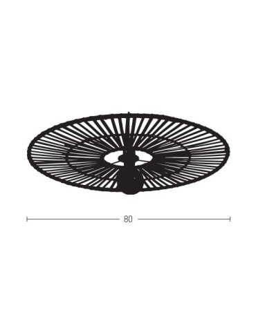 Zambelis Sufitowa E27 Max 40W Biały Bambus 19250 - product 2