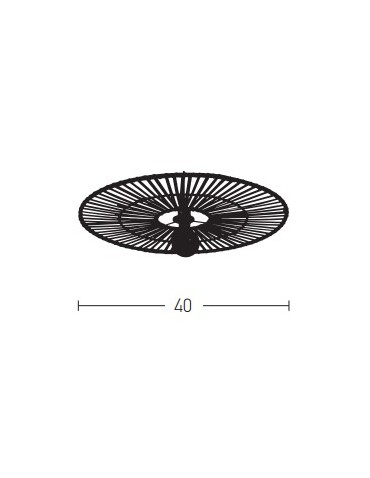 Zambelis Sufitowa E27 Max 40W Biały Bambus 19251 - product 2