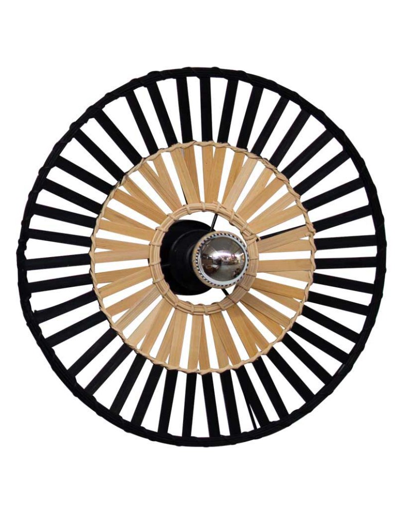 Zambelis Sufitowa E27 Max 40W Czarny Bambus 19253