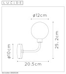 Bathroom wall lamps - Lucide BEREND Wall lamp 1xG9 black 30265/01/30 - product 13