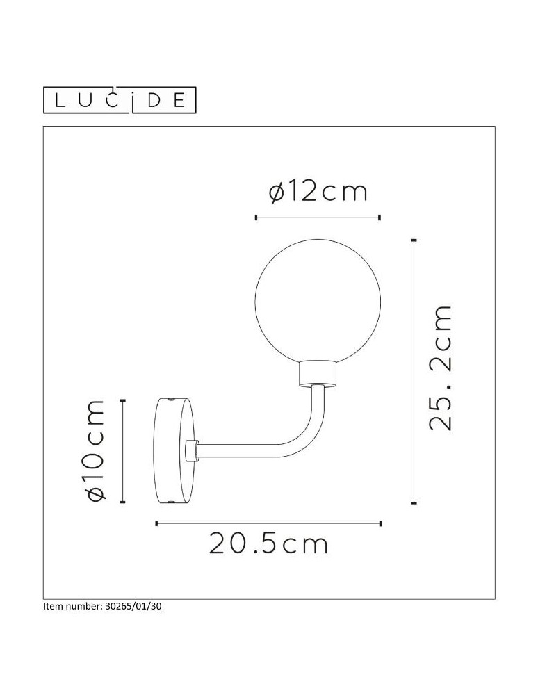 Bathroom wall lamps - Lucide BEREND Wall lamp 1xG9 black 30265/01/30 - product kolory-swiatla.pl 13