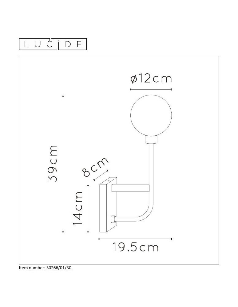 Bathroom wall lamps - Lucide BEREND Wall lamp 1xG9 black 30266/01/30 - product kolory-swiatla.pl 17
