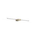 Ideal Lux Lampa Ścienna ESSENCE AP SQUARE D075 LUCE DIR. OTTONE 3000K Mosiądz 371689