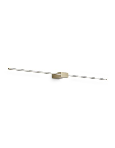 Ideal Lux Lampa Ścienna ESSENCE AP SQUARE D115 LUCE DIR. OTTONE 3000K Mosiądz 371726