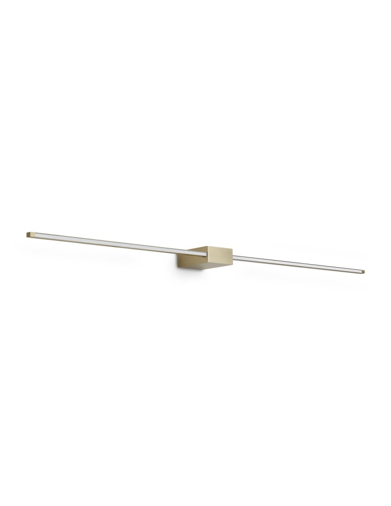 Ideal Lux Lampa Ścienna ESSENCE AP SQUARE D115 LUCE DIR. OTTONE 3000K Mosiądz 371726