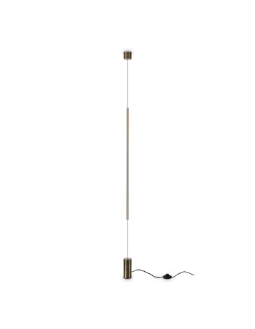 Ideal Lux Lampa Podłogowa ESSENCE PT A SOSPENSIONE ROUND OTTONE 2700K Mosiądz 341132