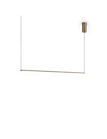 Ideal Lux Lampa Wisząca ESSENCE SP ROUND OTTONE 3000K Mosiądz 371795