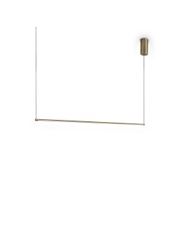 Ideal Lux Lampa Wisząca ESSENCE SP ROUND OTTONE 3000K Mosiądz 371795
