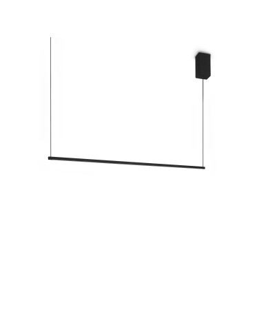 Ideal Lux Lampa Wisząca ESSENCE SP SQUARE NERO 3000K Czarny 371825