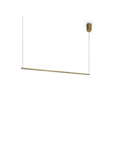 Ideal Lux Lampa Wisząca ESSENCE SP SQUARE OTTONE 3000K Mosiądz 371856