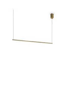 Ideal Lux Lampa Wisząca ESSENCE SP SQUARE OTTONE 3000K Mosiądz 371856