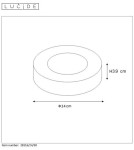 Hermetic plafonds - Lucide BRICE-LED LED Ceiling Black 28116/24/30 - product 7